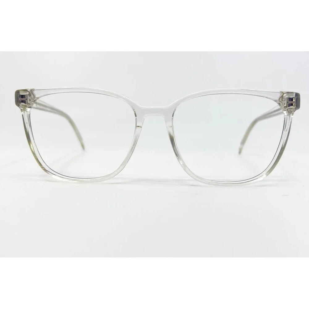Warby Parker Esme Eyeglasses Womens Clear Crystal Square Frames 57-17-145